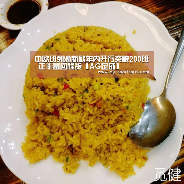 中欧班列渝新欧年内开行突破200班 正丰富回程货【AG足球】(图2) AG足球